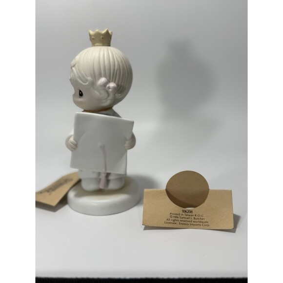 Precious Moments Figurine Congratulations Princess Girl Graduation Robe Vtg - Picture 2 of 5
